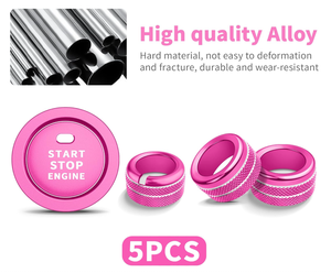 Accessoires intérieurs de voiture en alliage d'aluminium pour Subaru Crosstrek/Impreza Forester Legacy Outback Volume <span class=keywords><strong>Tune</strong></span> Couvercle du bouton du rétroviseur - Product Image 2