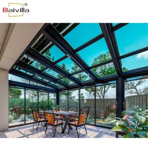 Quatre saisons extérieur jardin patio véranda porche enceintes serre solarium salle de soleil fermée verre maison véranda - Product Image 3
