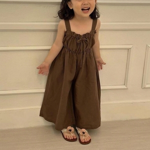 <span class=keywords><strong>Pantalones</strong></span> <span class=keywords><strong>Anchos</strong></span> de Verano para <span class=keywords><strong>Niñas</strong></span>, Estilo Coreano, Moda Infantil, 2026 - Product Image 1