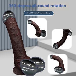 液体シリコーンABS TPE供給品から作られた新しい柔らかいシリコーン肉黒馬偽ペニス大人女性セックスディルドマスターベター - Product Image 4