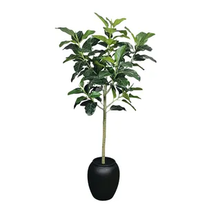 OH ARTS - Bonsái Artificial Grande de Ficus Lyrata, Plástico con Certificación UV, Césped Artificial para Exteriores, Diseño Tropical para Bodas y Hoteles - Product Image 2
