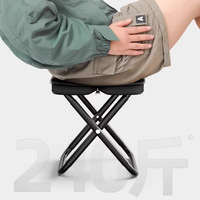 Chaise de camping pliable portable pour l'extérieur, la pêche, les voyages, les trains, le métro/le TGV, chaise de camping de poche, mobilier d'extérieur