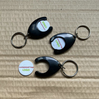 Porte-clés jeton de chariot en plastique réutilisable