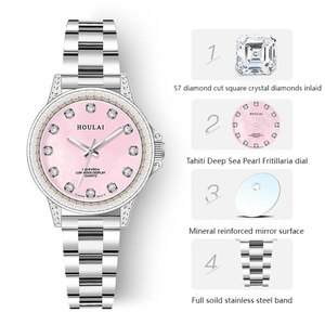 Venta caliente G457 reloj de pulsera femenino uso movimiento japonés personalizado cuadrado acero cuarzo señoras reloj hermoso reloj de mujer - Product Image 5