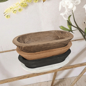 Ensemble de bols en bois écologiques, design classique artisanal, vaisselle de mariage pour servir des salades de fruits et des soupes - Product Image 3
