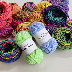 6Mm Chenille Len Dày Chủ Đề 100G Fluffy Nhung Khăn Sợi Cường Độ Cao Của Nhãn Hiệu DIY Crochet Dye Mô Hình Dệt Kim Công Cụ Fdy Dty - Product Image 3