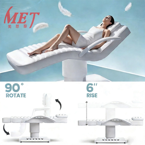 Cama de Belleza Moderna y Lujosa para Salón, con Reposabrazos, Respaldo Ajustable y Luz LED, para Spa de Lujo - Product Image 5