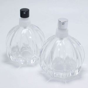 New Design 50ml Flat Clear Crimp Neck Glass <b>Perfume</b> <b>Bottle</b> <b>with</b> Luxury Zinc Cap Screen Printing <b>Pump</b> Sprayer - Product Image 3