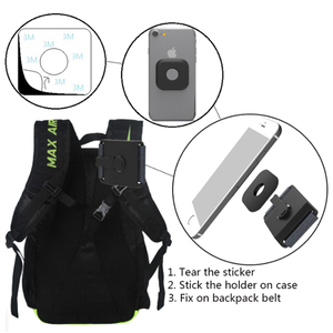 Support de téléphone portable flexible pour sac à dos, clip de ceinture en plastique, support de caméra portable, support de téléphone portable en ABS - Product Image 2
