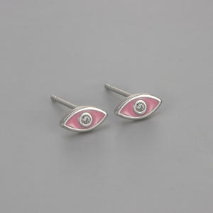 Boucles d'oreilles clous <span class=keywords><strong>Lucy</strong></span> en cuivre plaqué or 18 carats avec points <span class=keywords><strong>de</strong></span> zirconium cubique délicats, hypoallergéniques, pour femmes, bijoux pour rendez-vous galant - Product Image 6