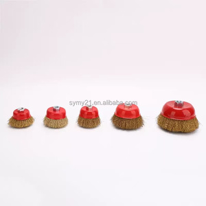 100 * 16毫米不锈钢丝杯砂轮刷磨盘抛光木板铝金属锈 - Product Image 6