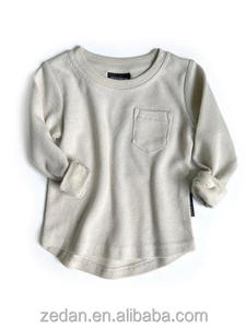 Kaos Bayi Grosir Bahan Waffle Polos Lengan Panjang Model Hem Melengkung dengan Saku - Product Image 4