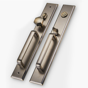 Ensemble <span class=keywords><strong>de</strong></span> poignées <span class=keywords><strong>de</strong></span> <span class=keywords><strong>porte</strong></span> d'entrée classiques et simples, <span class=keywords><strong>de</strong></span> luxe moderne, en alliage <span class=keywords><strong>de</strong></span> zinc massif, pour portes en bois extérieures <span class=keywords><strong>de</strong></span> villa - Product Image 1