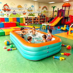 1209030Piscine rectangulaire gonflable pour enfants et adultes, grande piscine pour la baignade, cour - Product Image 1