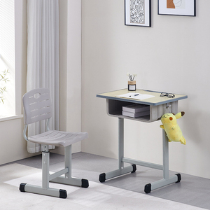 Escritorio y Silla Escolar Modernos al por Mayor, Precio Económico, Fábrica China, Escritorio y Silla Escolar Individual Ajustable <span class=keywords><strong>para</strong></span> Aula - Product Image 4