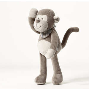 Nuevo Peluche de <span class=keywords><strong>Mono</strong></span> con Bufanda Marrón, Peluche de Pelo Corto con Cuentas Ponderadas, Relleno de Algodón PP, Día de San Valentín, Unisex, 3 Años, 11-30cm - Product Image 3