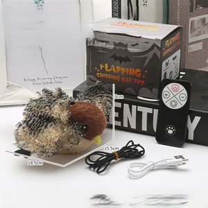 New có thể sạc lại tương tác điện tử Cat <span class=keywords><strong>Bird</strong></span> Đồ chơi bông sang trọng sống động như thật vỗ cánh Squeaky chirp catnip cảm ứng kích hoạt - Product Image 6