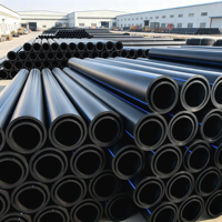 Tuyau d'alimentation en eau HDPE SDR11 haute pression, durable et anticorrosion de l'usine Ruitell pour les pipelines d'eau souterrains municipaux
