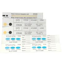 134 ℃   Bandelettes indicatrices chimiques de test de stérilisation pour cartes imperméables en PET double face, pour la désinfection des aliments et des produits laitiers