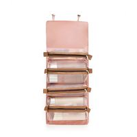 Pochette de maquillage professionnelle en tissu peluche matelassé, avec fermeture éclair, portable, personnalisée, résistante à l'eau, durable, pour les voyages, avec des brosses