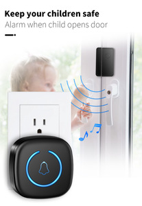 <span class=keywords><strong>Luz</strong></span> indicadora LED de teléfono de puerta de Audio de volumen ajustable Fácil instalación Alerta de emergencia en el hogar <span class=keywords><strong>Timbre</strong></span> Sensor de color para exteriores - Product Image 6