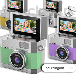 SourcingArk Flip Screen Small <b>Camera</b> Student Party Portable Photo Video Portable High-definition CCD Hanging Neck <b>mini</b> LK-027 - Product Image 1