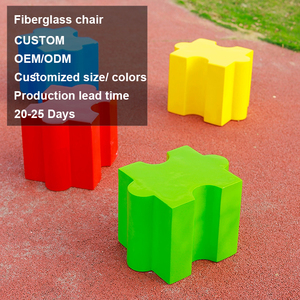 Tùy chỉnh hiện đại sợi thủy tinh ngoài trời thiết kế cong HEM sơn công viên sang trọng trung tâm khách sạn bệnh viện trường phòng khách Patio băng ghế dự bị - Product Image 1