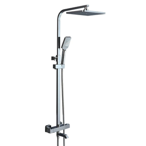 Ensemble <span class=keywords><strong>de</strong></span> <span class=keywords><strong>douche</strong></span> <span class=keywords><strong>thermostatique</strong></span> moderne <span class=keywords><strong>de</strong></span> luxe en laiton avec système <span class=keywords><strong>de</strong></span> <span class=keywords><strong>douche</strong></span> pluie, mitigeur à température constante et douchette à main - Product Image 6