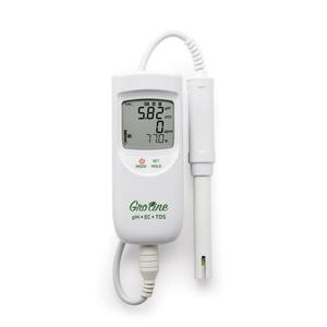 Medidor de pH/EC/TDS Portátil e Impermeable Veidt Lab para Hanna HI9814 GroLine, Medidor de pH-EC-TDS-c Impermeable de Rango Medio - Product Image 1