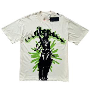 T-shirt a maniche corte da uomo e donna, taglie forti, vestibilità ampia, effetto invecchiato, 100% cotone, maglia, tinta unita - Product Image 1