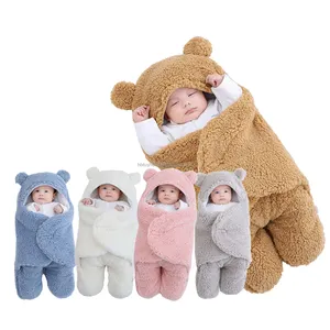 NOUVEAU Golden Fournisseur Sacs pour l'hiver Sac de couchage personnalisé pour nouveau-né Couverture en peluche pour bébé