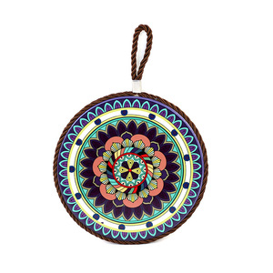 แผ่นรองหม้อเซรามิก TTH16YUAN245g-1 ขนาด 17 ซม. ลายแมนดาลา รูปทรงกลม ซักล้างได้ ทนความร้อน ใช้ป้องกันพื้นผิวโต๊ะสำหรับใช้ในครัว - Product Image 4