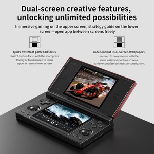 เครื่องเล่นวิดีโอเกม ANBERNI RG <span class=keywords><strong>DS</strong></span> หน้าจอสัมผัสคู่ ระบบ Android 14 ความจุ 128GB เครื่องเล่นเกมพกพาแบบย้อนยุค แบตเตอรี่ 4000 มิลลิแอมป์ หน้าจอ 4 นิ้ว - Product Image 4