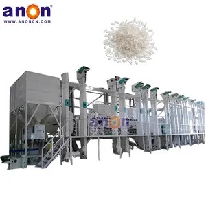 ANON 60-80 toneladas por día Mantenimiento simple Precio de molinero de casco de arroz maquinaria de procesamiento de granos fresadora de arroz completa