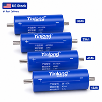 Sel Lithium Titanate Yinlong LTO 2.3V 30Ah 35Ah 40Ah 45Ah dari Gudang AS -40C Suhu Rendah untuk Cadangan Daya ESS Tenaga Surya