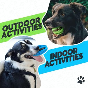 Jouets à mâcher et distributeurs de friandises pour chiens en gros – Balles de dentition en caoutchouc naturel pour chiots, pour le nettoyage des dents, écologiques, pour animaux de compagnie - Product Image 2