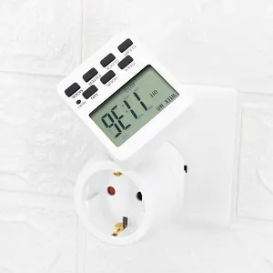 Dapur grosir 24h listrik Theben 220V Plug in Timer dengan Dial PC Mini Digital hemat energi Timer Switch 230 v-50 hz MGDT0201