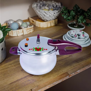 <span class=keywords><strong>Olla</strong></span> a Presión YONGDA, Forma de Tambor, de Acero Inoxidable, Ecológica, para Estufas de Gas e Inducción, con Asa de Madera, Utensilios de Cocina - Product Image 2