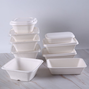 Venta caliente desechables biodegradables de caña de azúcar de ensalada tazones - Product Image 3