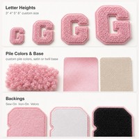 Patch en chenille 3D gonflé à lettres scintillantes, alphabet cœur, thermocollant pour casquette, sac à dos, chapeau, style urbain personnalisé