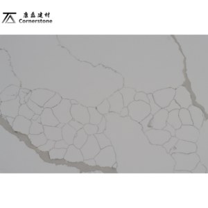 Calacatta putih KL6693 lempengan kuarsa buatan 15mm 18mm 20mm dan 30mm ketebalan meja dapur direkayasa batu - Product Image 5