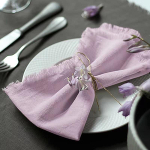 Elegant Floral <b>Cotton</b> & <b>Fabric</b> Sewn <b>Linen</b> Napkins Handmade for Spring Summer Wedding & Dining Occasions-Wholesale Napkins - Product Image 1