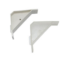 Support d'angle en plastique à 90 degrés en forme de L, connecteur d'armoire, support d'étagère à angle droit 110x51mm, design moderne pour salle de bain et salon