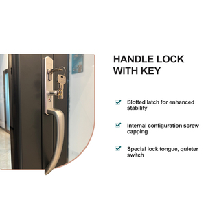 דלתות פטיו מתקפלות מאלומיניום OUNA AS2047 עם זכוכית כפולה, אטומות לרעש, דלתות אקורדיון מזכוכית מתקפלות - Product Image 6