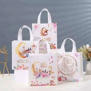 Custom <b>Small</b> Gift Bags Luxury Logo Reusable Holiday <b>Shopping</b> Eco Friendly Gift Bags Non Woven - Product Image 6