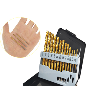 SAE Left <b>Hand</b> <b>Drill</b> Bit Set 13pcs HSS, 1/16"-1/4", No Cobalt, for Wood Metal Plastic -001 - Product Image 2