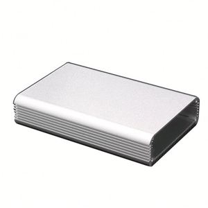 Industrial Aluminum <b>Enclosure</b> Custom Oxidized Anodized Extrusion Electronic Amplifier Power Audio <b>Enclosure</b> Housing IP54 Silver - Product Image 1