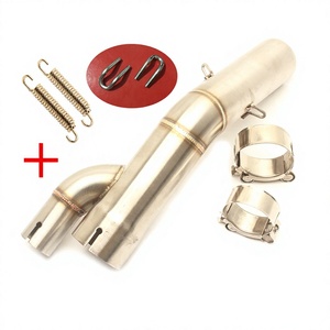 Tubo de escape para BMW S1000RR, sección media, adaptador de acero inoxidable de 51 mm con abrazadera y soporte para motocicleta de turismo - Product Image 3