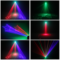 Lumière laser DJ à animation LED DMX512/Projecteur de faisceau activé par le son, lumières de fête, disco, télécommande, effets stroboscopiques, lumière de boîte de nuit