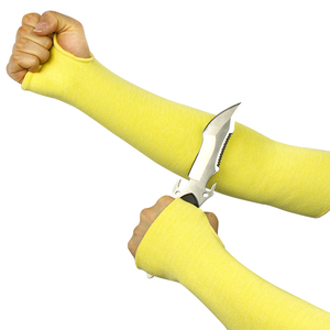 Manicotti Antitaglio e Ignifughi in Aramide con Polsino in Maglia per Protezione di Mani e Braccia - Product Image 2